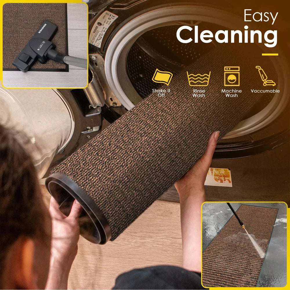 Door Mat Heavy Duty Barrier Rubber Entrance Non-Slip Floor Rugs Kitchen Runner