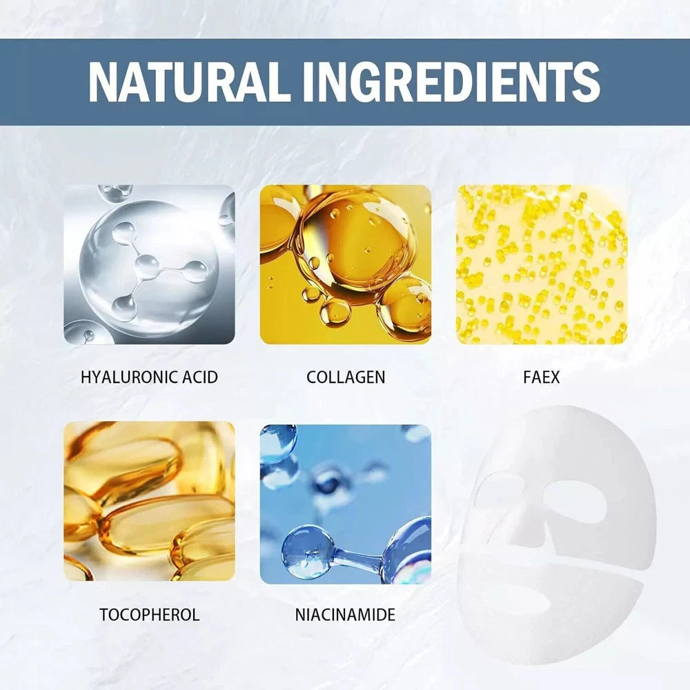 Bio-Collagen Real Deep Mask Sheet Hydrating | Firming | Pore Minimizing - 4 Pack