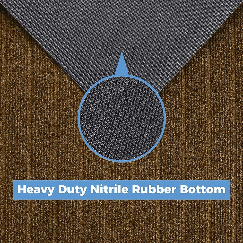 Door Mats Indoor Washable Dirt Trappers Non Slip Heavy Duty Entrance Runner Rug