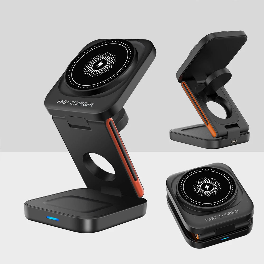 Wireless Charger Dock 3in1 Fast Charging Station For Apple Watch iPhone 16 15 14