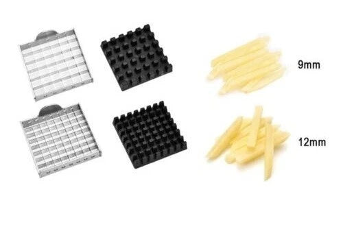 Potato Chipper Chip Chopper Cutter Slicer Maker & 2 Steel Edges 🍟 French Fries