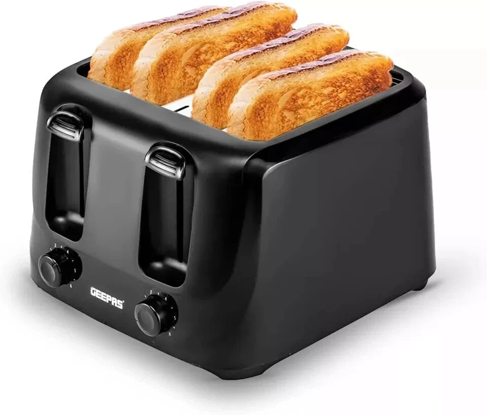 4 Slice Toaster Extra Wide Slot Variable Browning Control Removable Crumb Tray