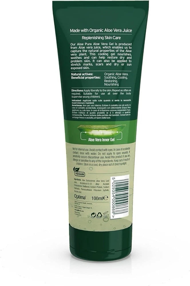 Aloe Pura Skin Treatment Aloe Vera Organic Gel 100ml