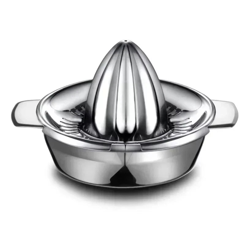 Portable Stainless Steel Lemon Squeezer and Juicer with Bowl Container UK