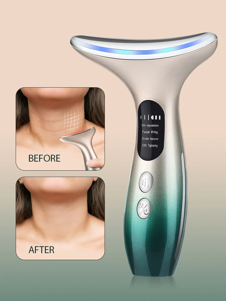 Skin Tightening Machine RF LED Light Photon Therapy Face Massager Facial Beauty