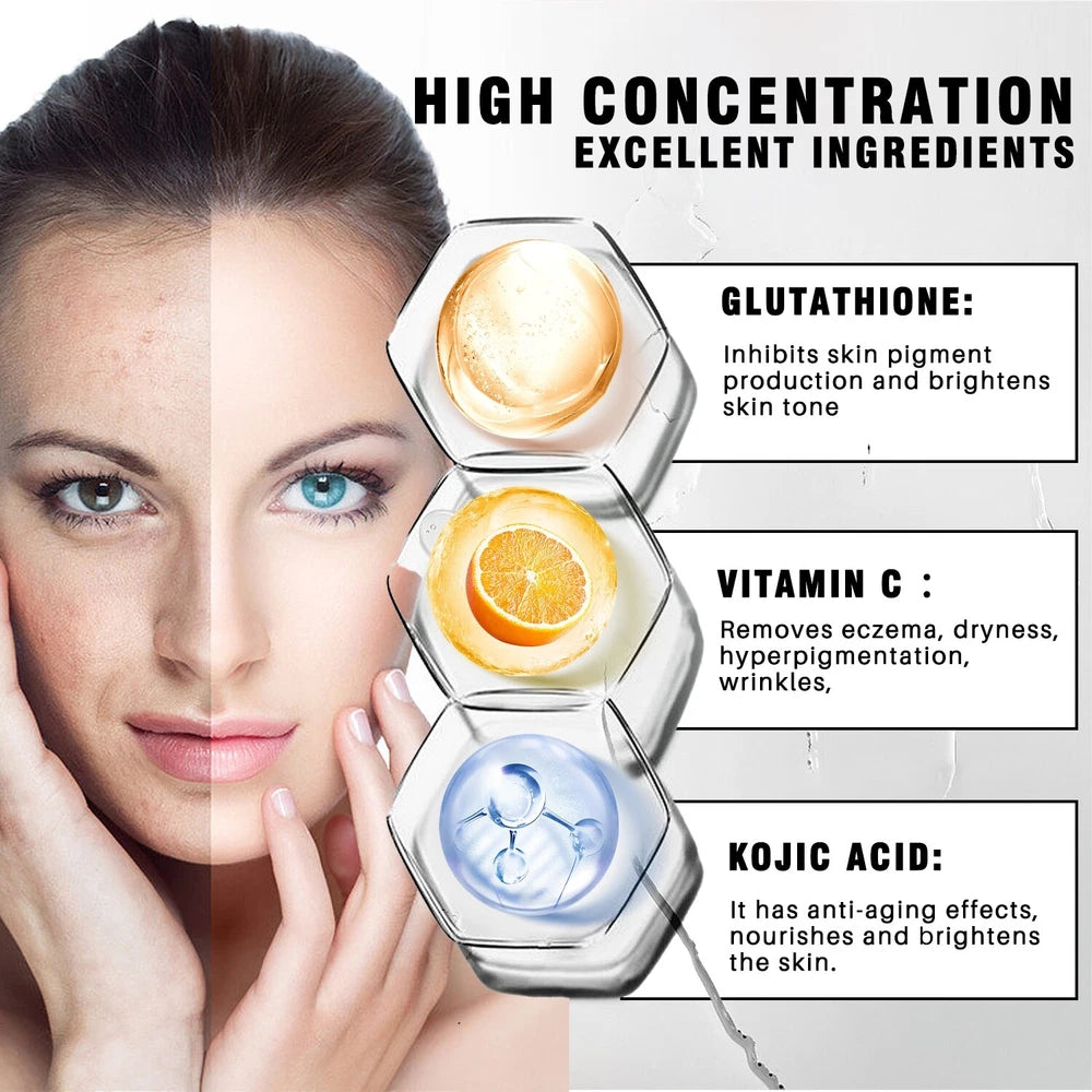 Glutathione + Vitamin C & Kojic Acid Facial Cream For Age spots & Spots Removal
