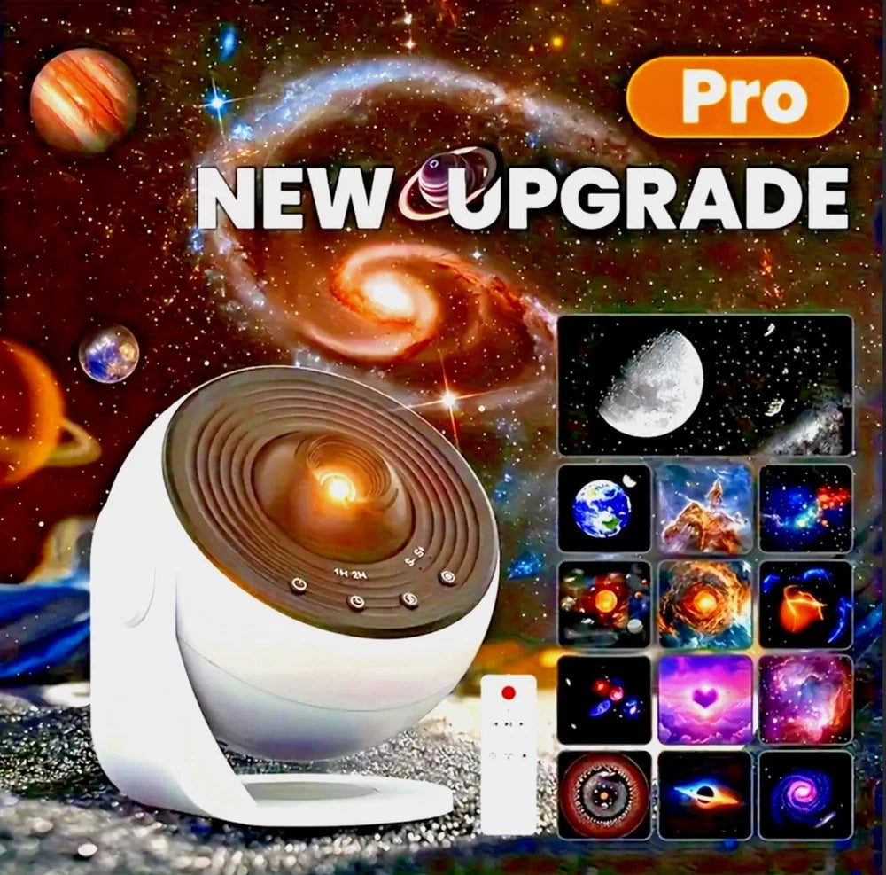 NEW PRO + MUSIC + REMOTE -4K HD Planetarium Galaxy Sky Projector LED Night Light