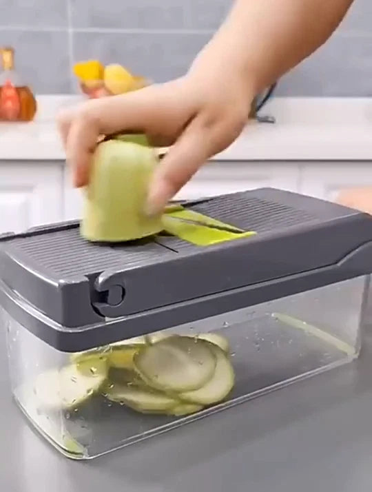 16 in 1 Vegetable Chopper Salad Fruit Mandolin Slicer Food Dicer Cutter Peeler