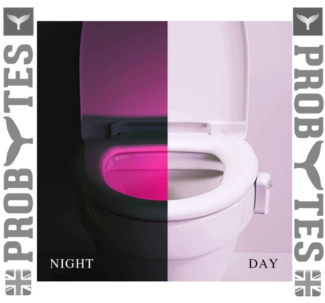 Toilet Bowl 8 Colors LED Night Light Motion Activated Seat Sensor Lamp Bathroom