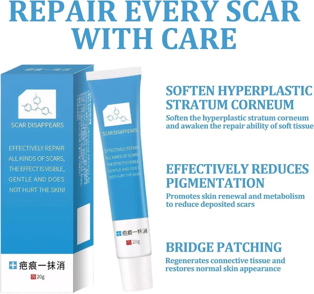 2 xSCAR REMOVAL CREAM Stretch Mark Cream 20g Softening Scar Cream Gel