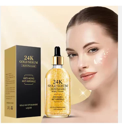 2X Hydrating Nourishing Skin Care Gold Foil Anti-aging Anti-wrinkle 24K    Serum