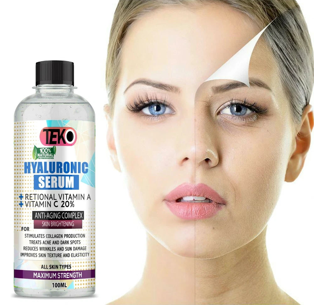 Vitamin C Serum 💜 Hyaluronic Acid Suitable for Anti Ageing Wrinkle Face Care ❤️