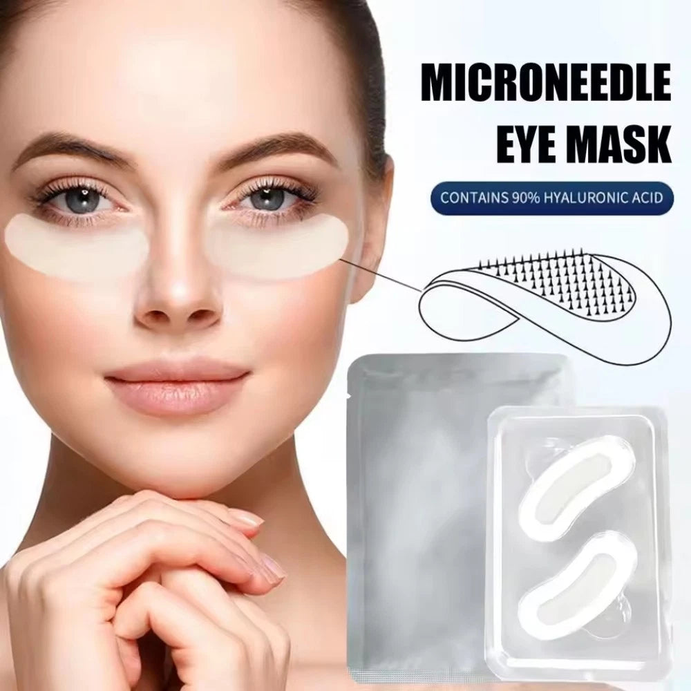 Hyaluronic Acid Microneedle Eye Patches Anti Wrinkle for Dark Circles Puffy Eyes