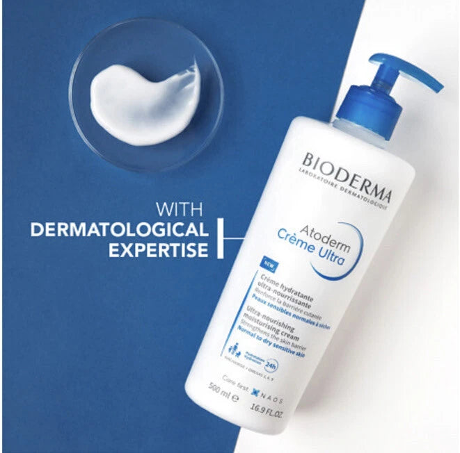 Bioderma Atoderm Ultra-Nourishing Moisturising Cream 500ml-Normal To Dry Skin