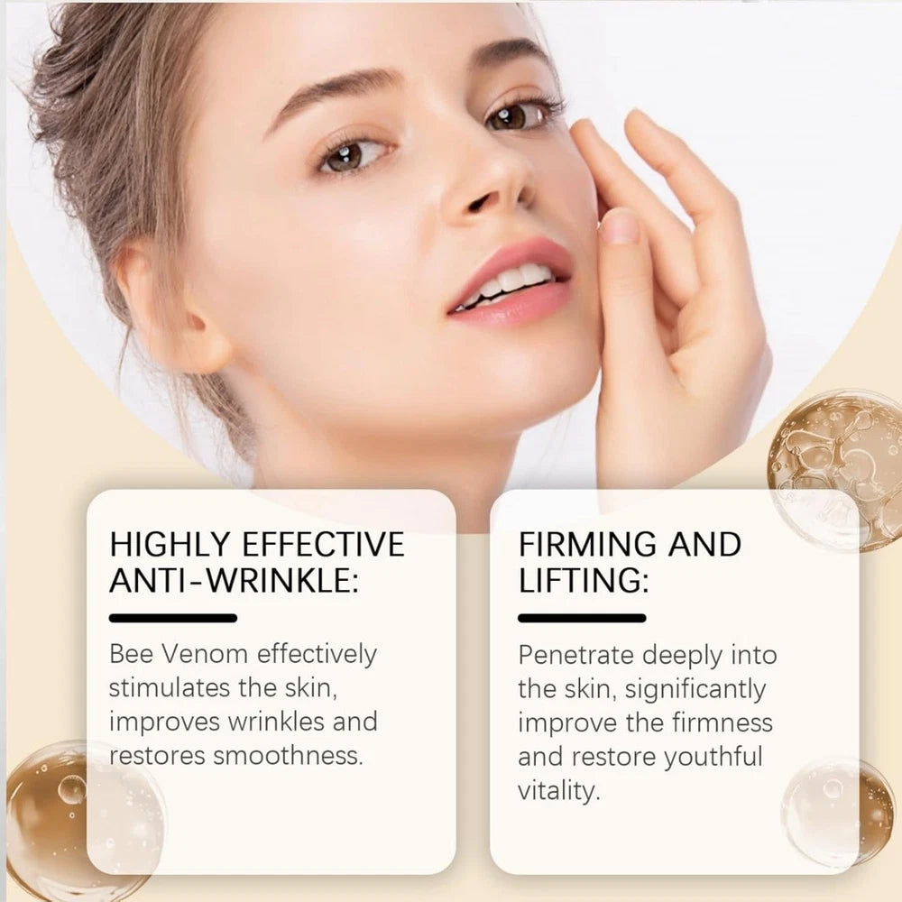 Bee Venom Wrinkle Removal Cream,Bee Venom Face Serum,Skin Firming Cream,Bee Veno