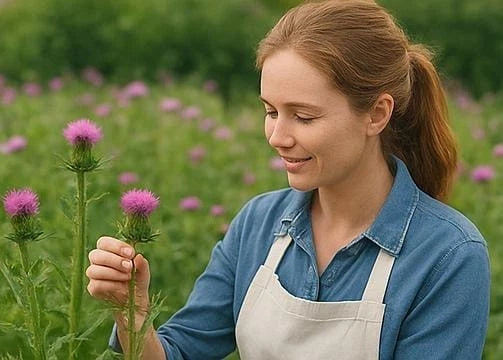 Organic Mirevy Milkthistle Cream Silymarin Coconut and Lavender Oil Beeswax -50g