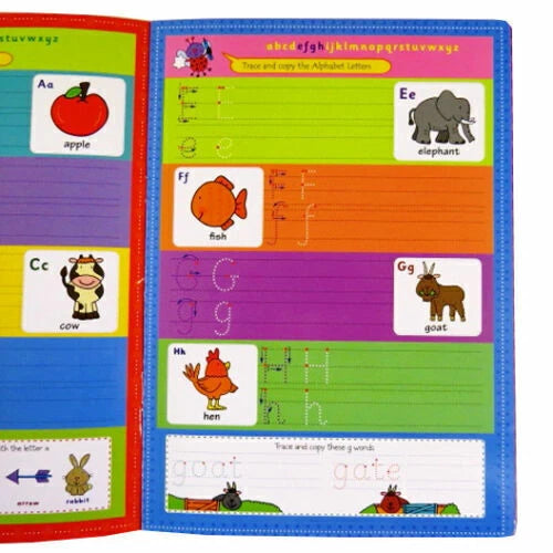 2 x EASY LEARNING CHILDRENS MY FIRST NUMBERS ABC WRITE AND WIPE PRACTICE BOOKS