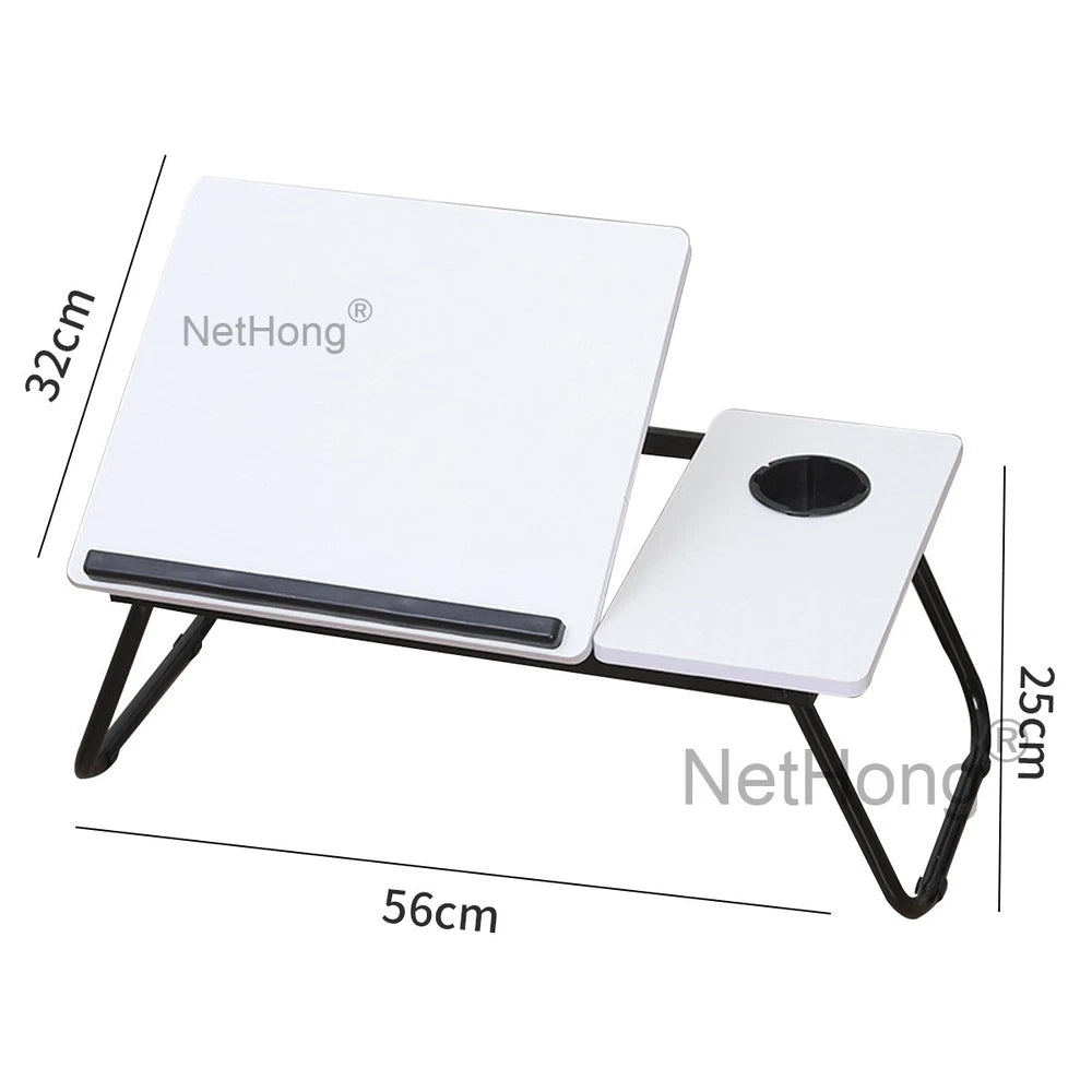 Folding Laptop Table Stand Bed Tray Sofa Lap Portable Computer Desk Breakfast UK