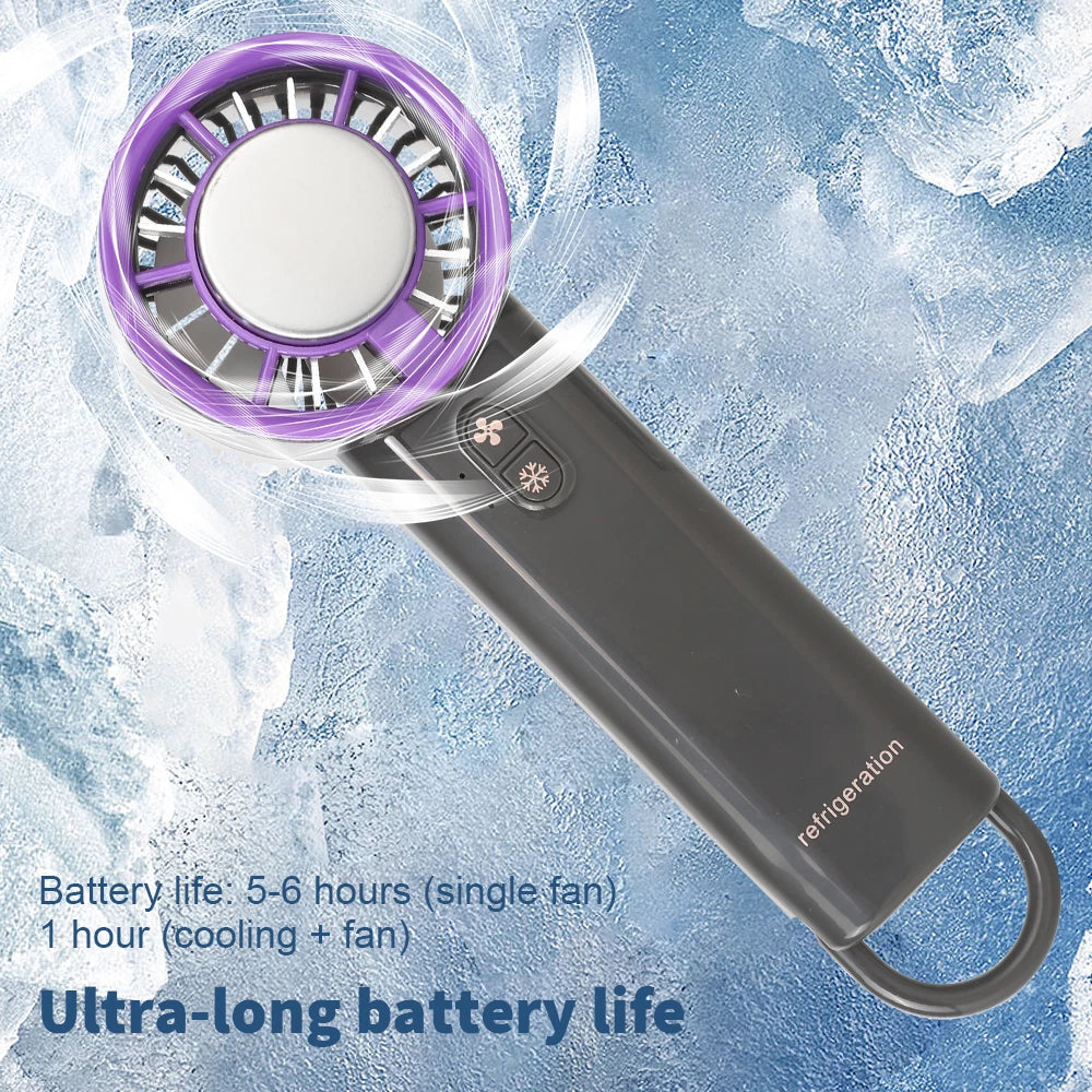 Portable Hand-held Fan Mini Folding Desk Fan Cooler Cooling USB Rechargeable UK