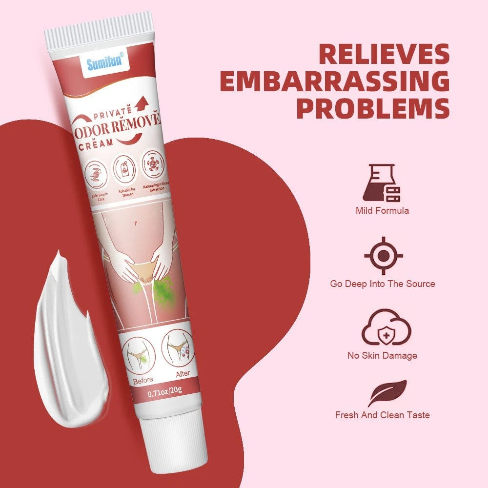 20g New Private Parts Cream Remove Odour Genitals Deodorant Anti-Itch Ointment