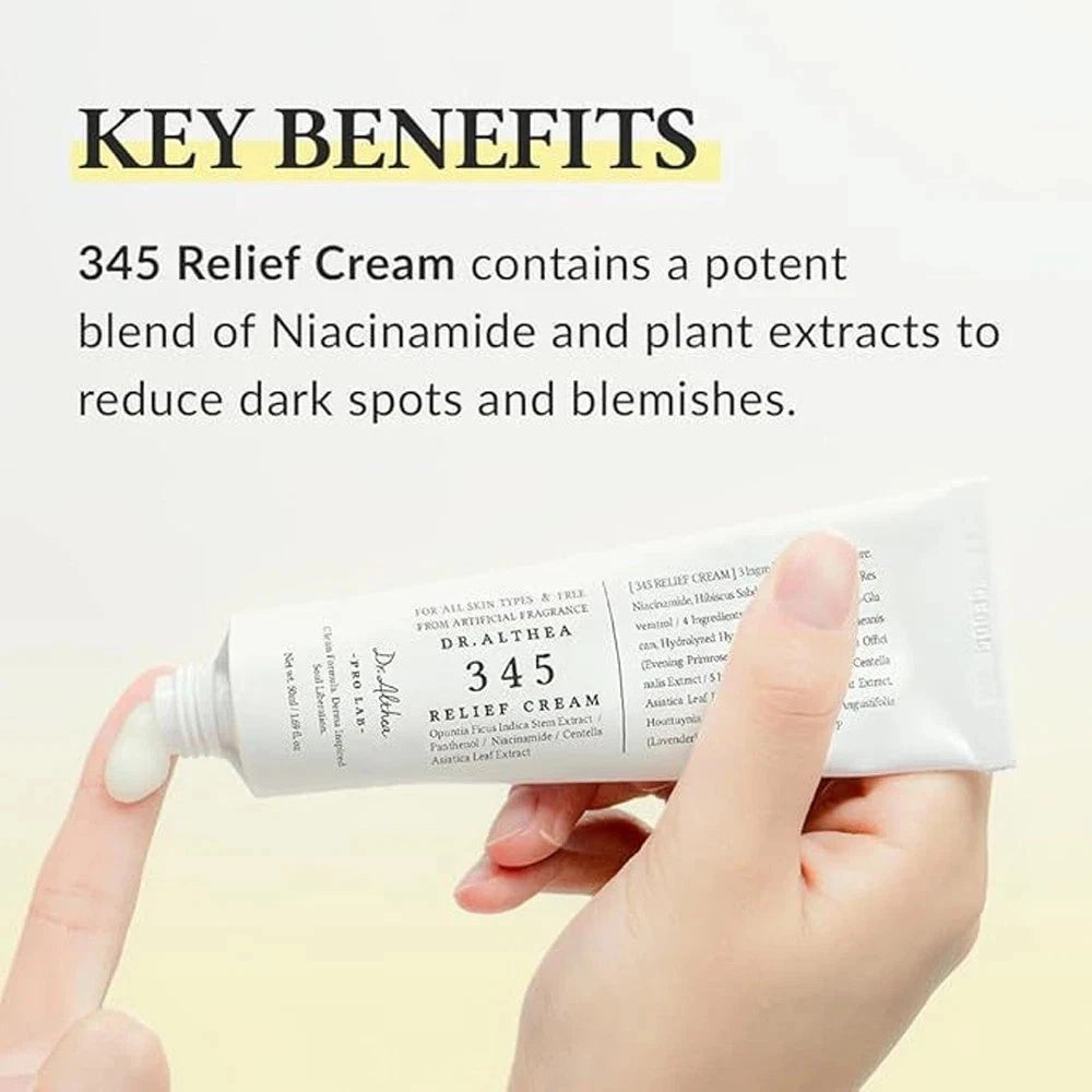 Dr.Althea 345 Relief Cream Daily Face Moisturizer for All Skin Types 50ml UK