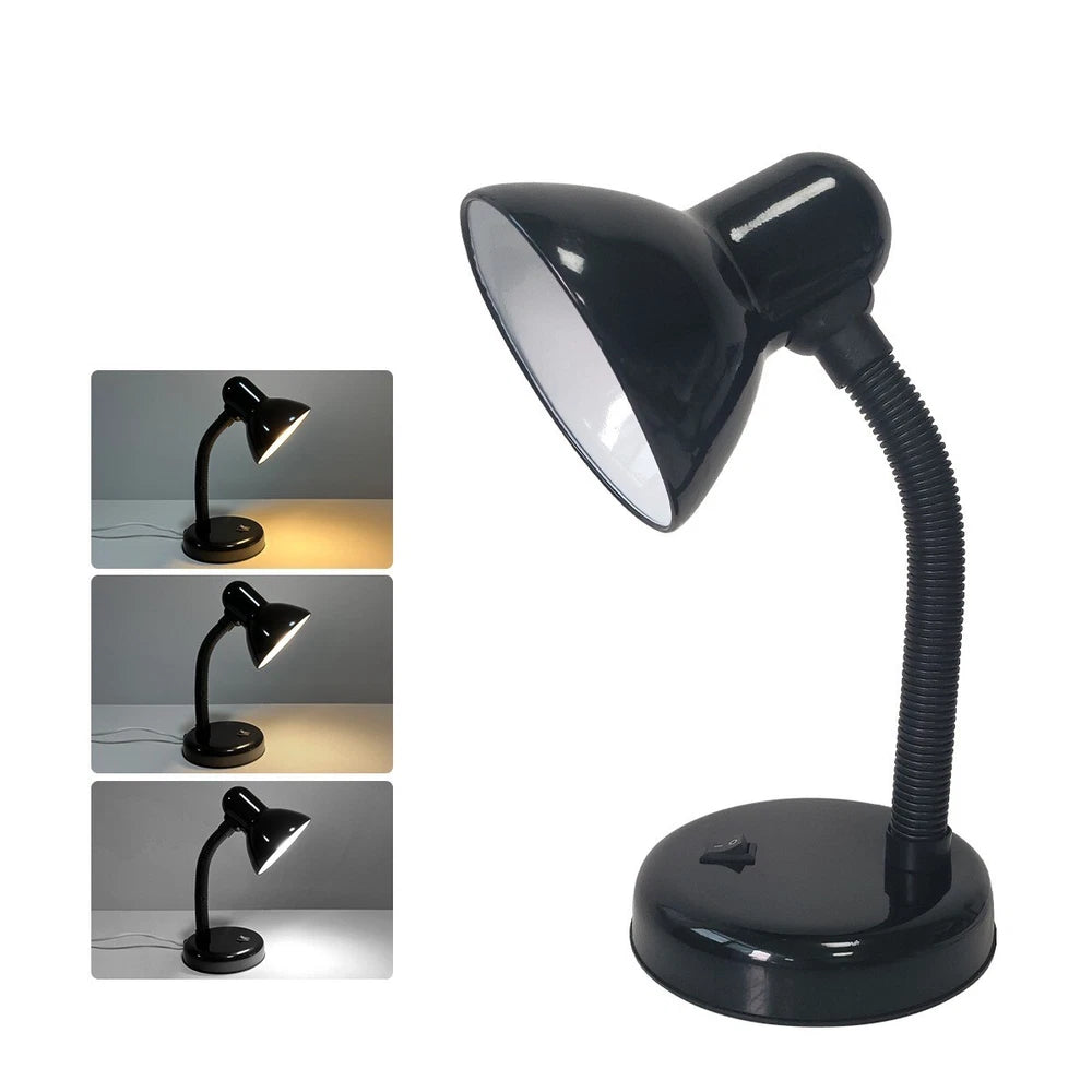 Study Desk Lamp Flexible Neck E27 40W Simple Design Study Work Room Home Light