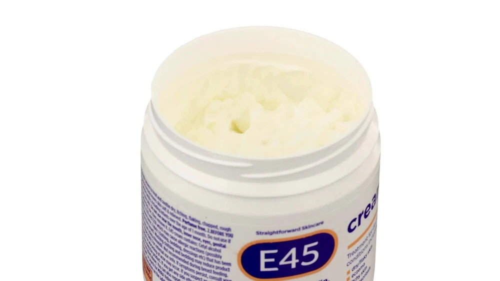 E45 Cream 350g Moisturiser to Soothe Dry & Sensitive Skin Dermatologically 2Pack