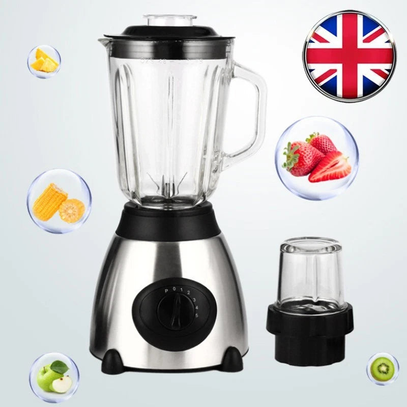 1.5L Blender Smoothie Maker Ice Crusher Mixer Milk Shake Fruit Juicer Vegetables