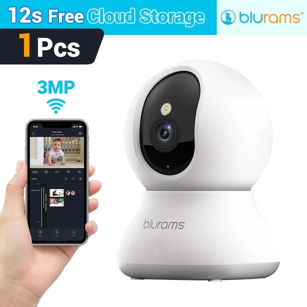 blurams Wifi Security Camera Smart Indoor Pet Dog Cat Cam 1080P Night Vision