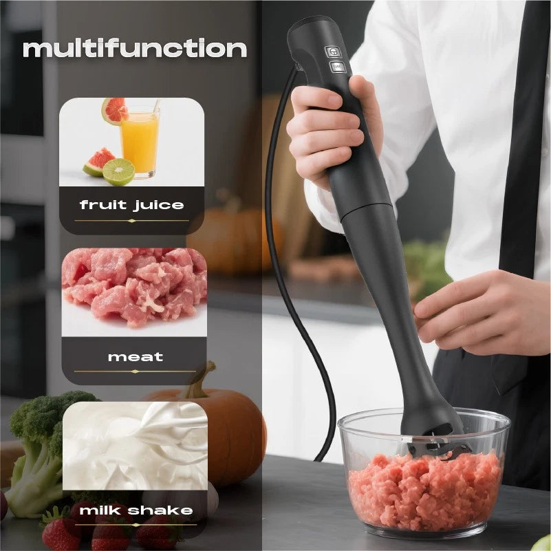 2Speed Handheld Stick Blender Whisk Curry Puree Mixer Food Processor Fresh juice