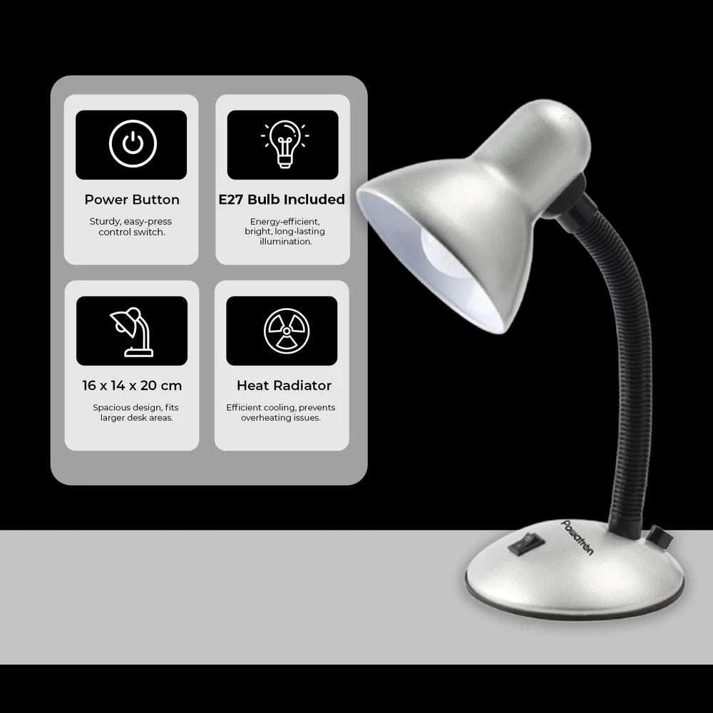 Desk Lamp Neck Table Flexi Desk Reading Lamp With Bulb Home Office Study Light