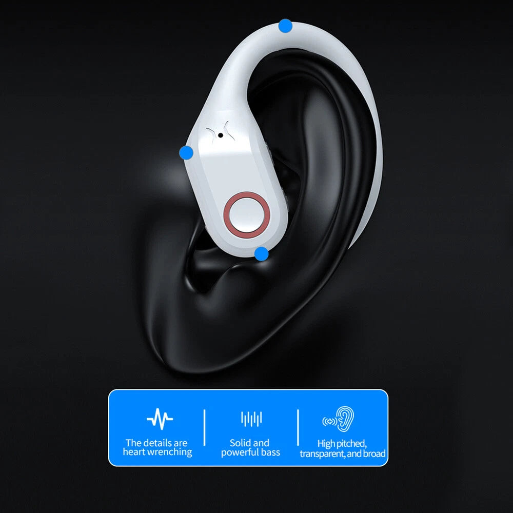 TWS Wireless Bluetooth Earphones Headphones Sports Running Bass Earbuds Ear Hook