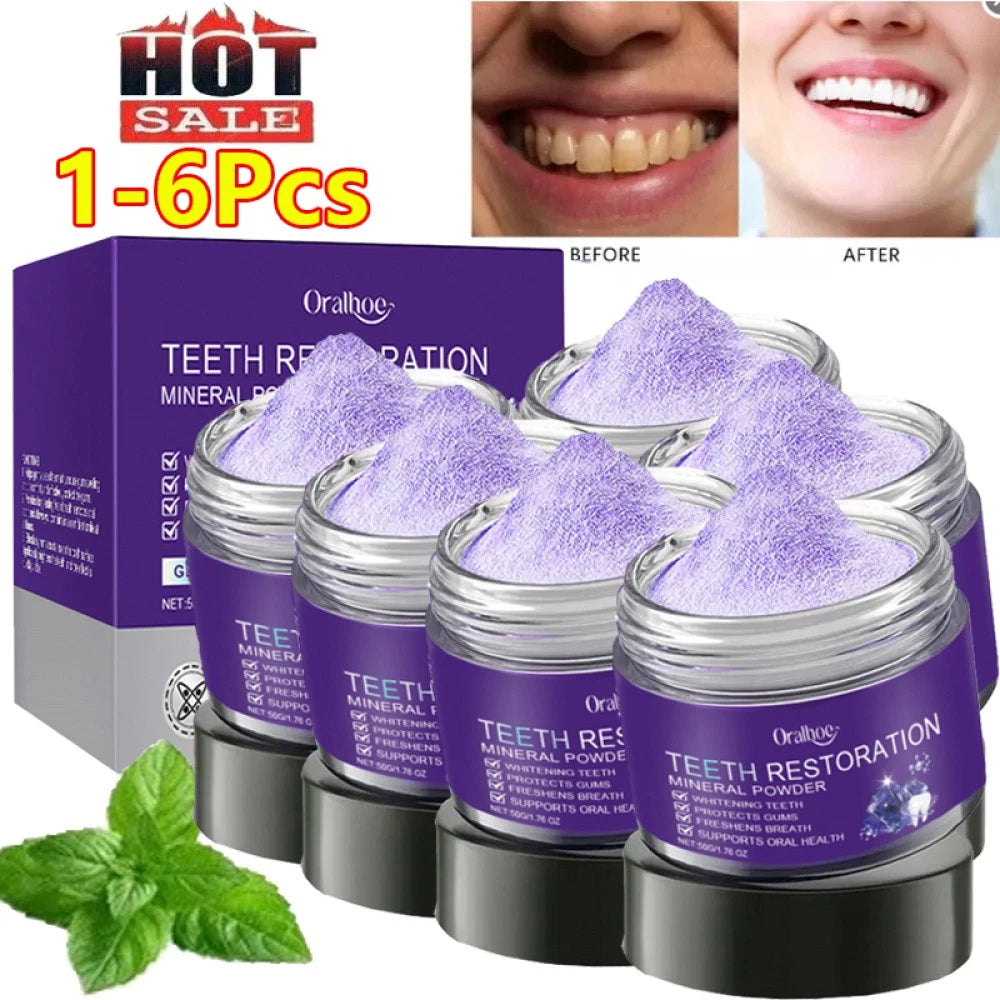 6-1X Teeth Restoration Mineral Powder, Effective in Strengthening Teeth and Gums