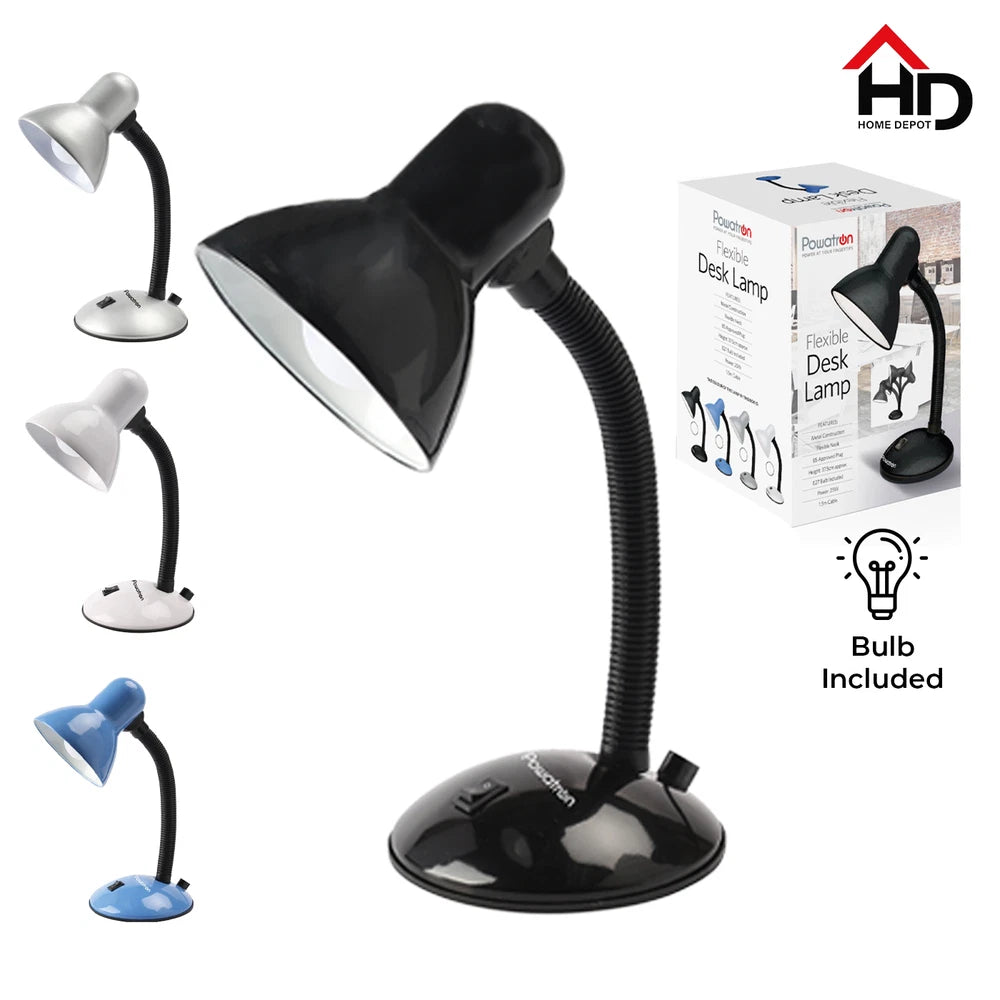 Desk Lamp Neck Table Flexi Desk Reading Lamp With Bulb Home Office Study Light