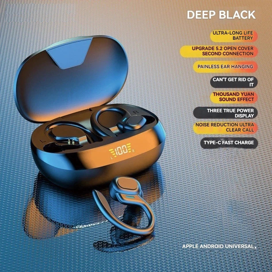 TWS Sports Wireless Bluetooth Earphones Headphones Ear Hook Running Bass Earbuds