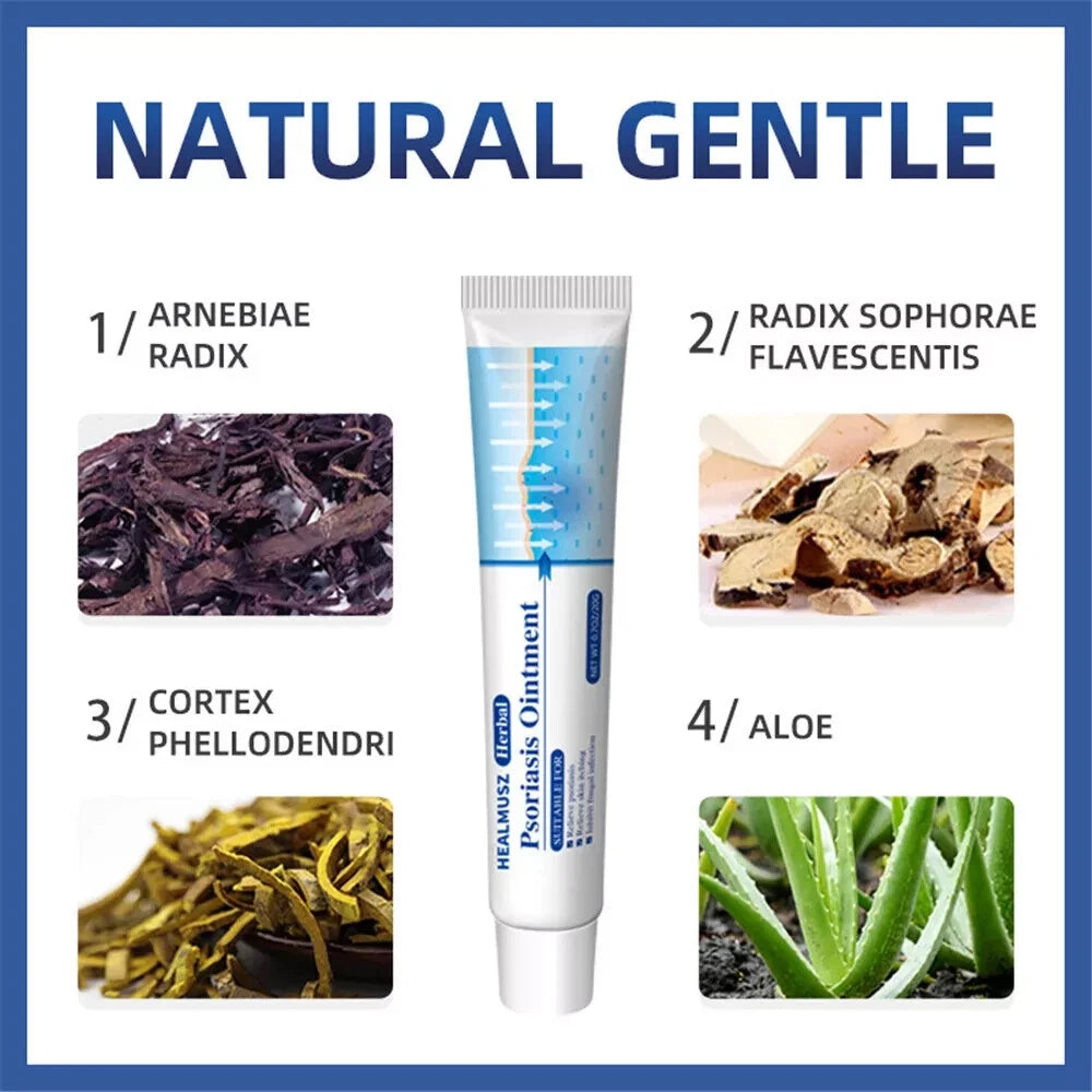 Natural Psoriasis Cream for Dermatitis Eczematoid Eczema Skin Ointment Treatment