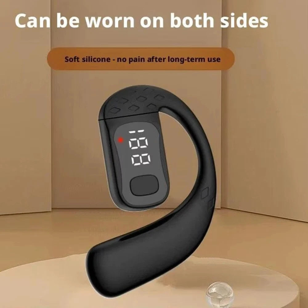 Wireless Bluetooth 5.4 Earphone with HD Mic, Waterproof, Sports Ear Hook, Lon