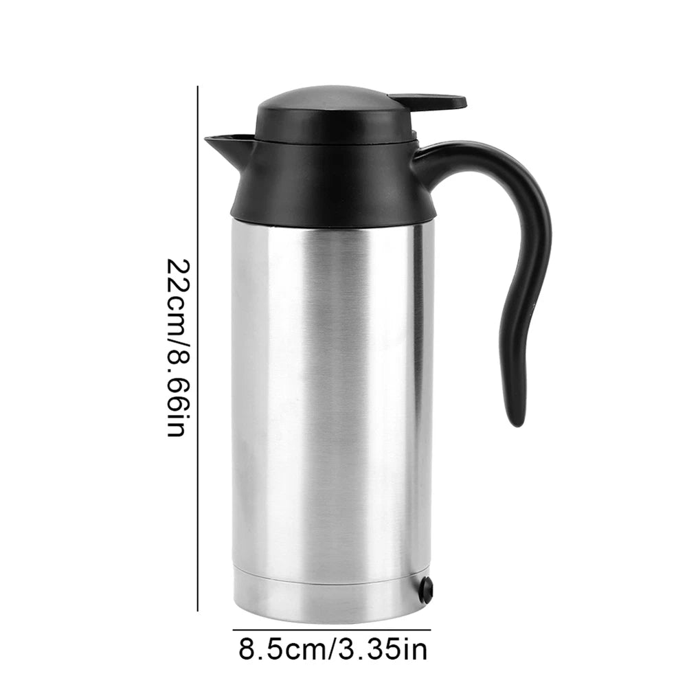 24V Electric Car Kettle Travel Camping Caravan Boiling Water Socket Tea Coffee