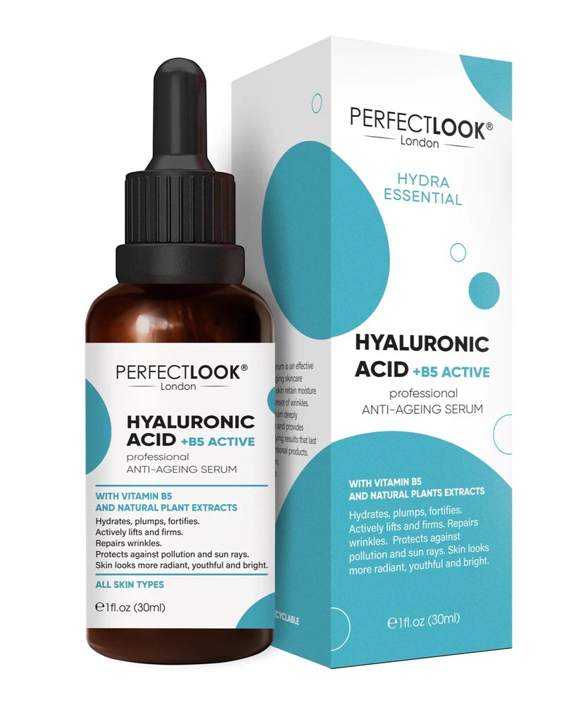 Hyaluronic Acid Serum 5% for Face with Vitamin B5 97.6% Natural Ingredients 30ml