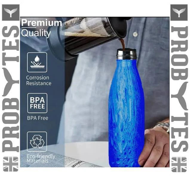 Stainless Steel Water Bottle Double Walled Vacuum Insulated Thermal Flask Sports