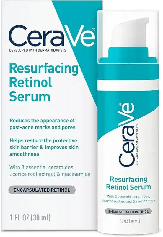 CERAVE Resurfacing Retinol Serum 30ml with Niacinamide and Ceramidesfastdispatch