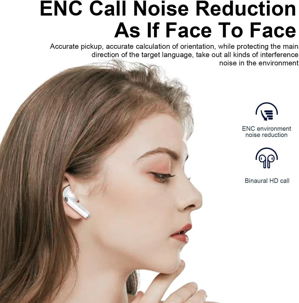 TWS Wireless Earbuds Touchscreen Bluetooth 5.4 Earphones For iPhone & Android