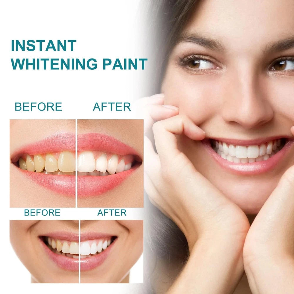 Whitening Tooth Paint,Instant Whitening Paint Teeth,Tooth Polish Uptight White