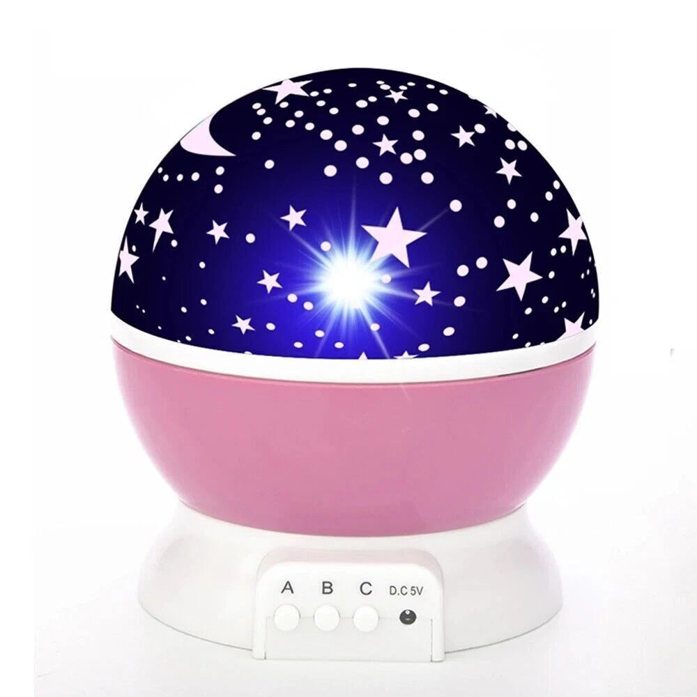 Starry Night Light Projector Star Sky Moon Lamp Kids Bedroom lights Rotating LED
