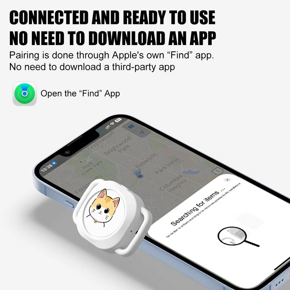 Mini Pet GPS Locator Tracker Waterproof Tracking Dog Collar AntiLost for iPhone