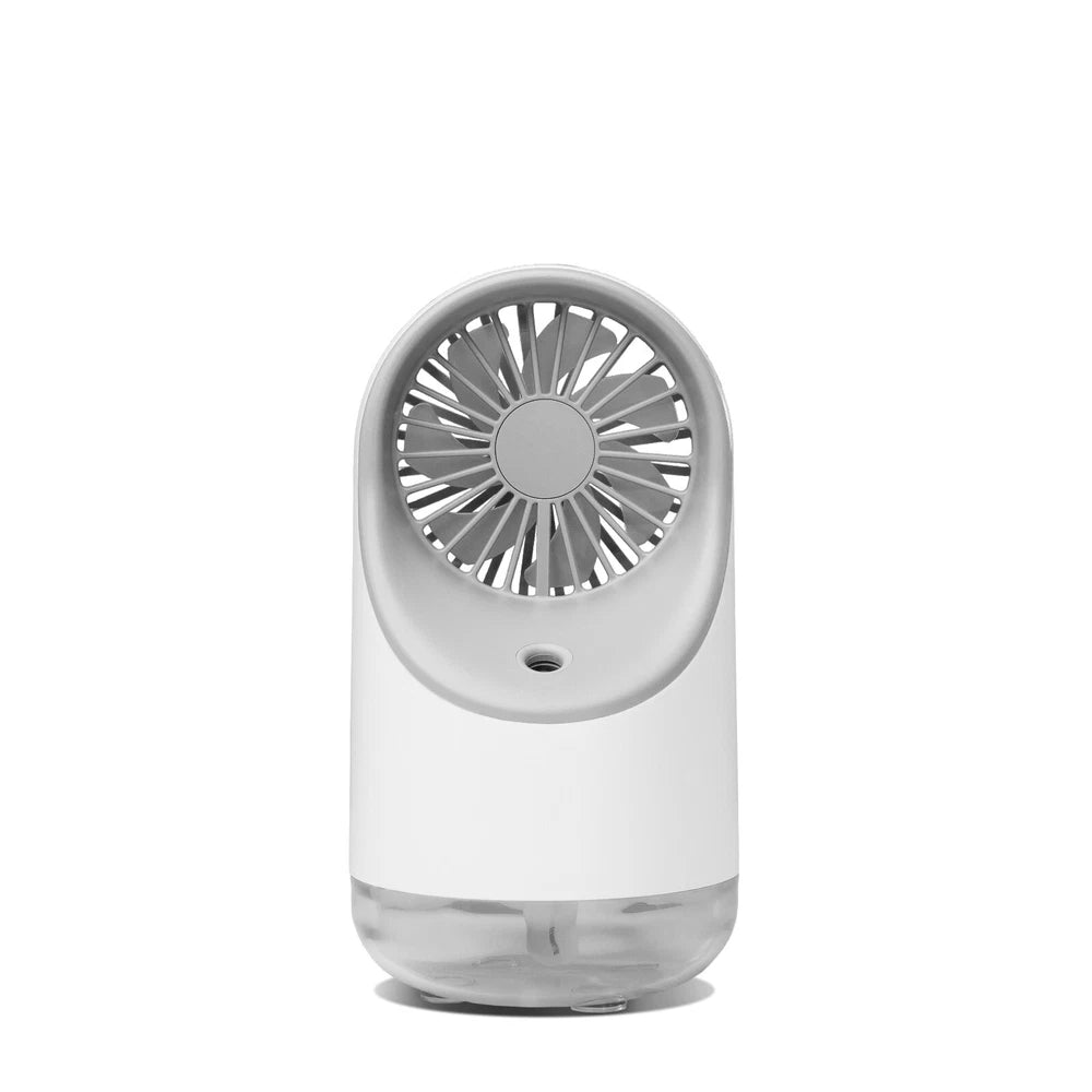 Portable Rechargeable Fan with Humidifier - Stay Cool and Comfortable Anywhere