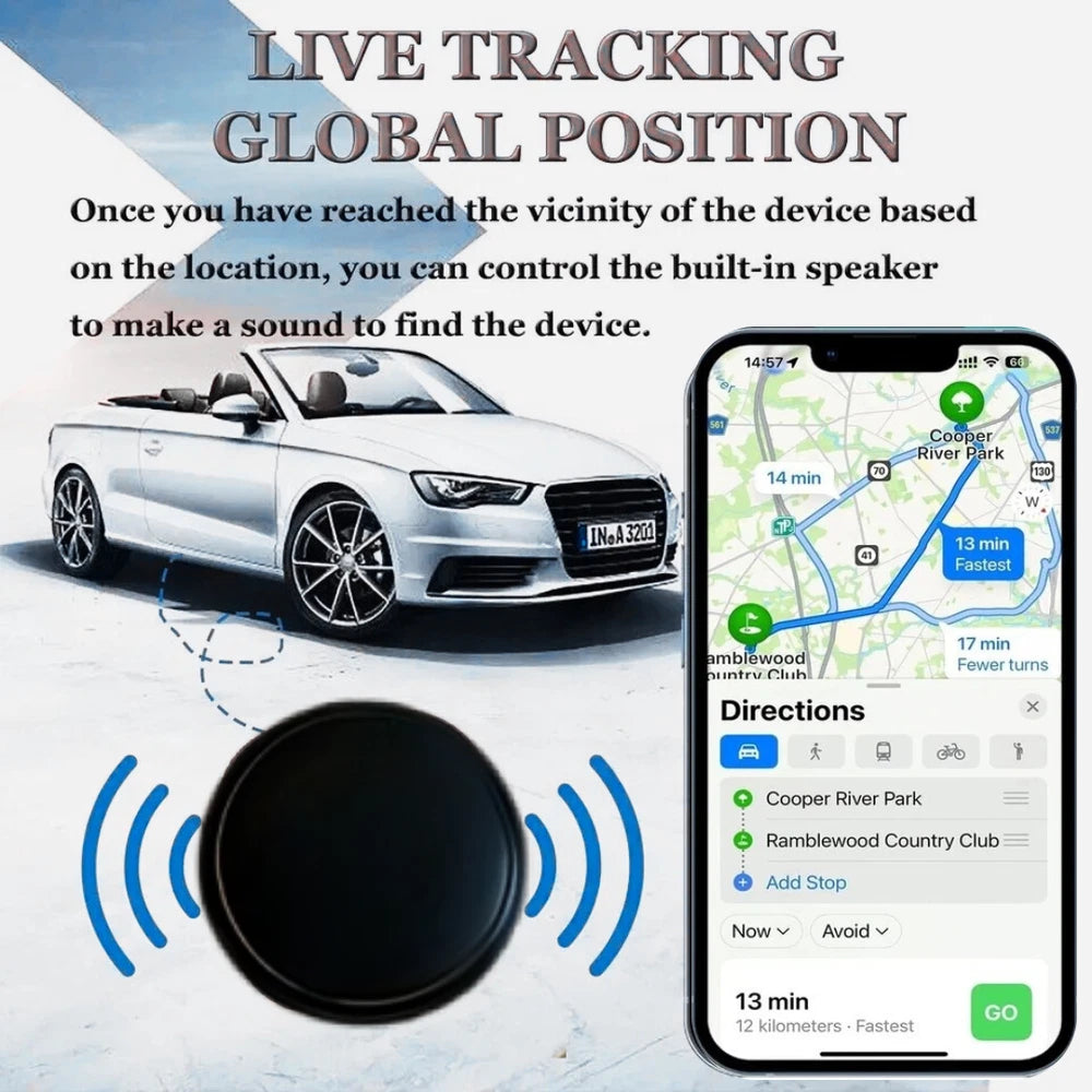 Mini GPS Car Bike Tracker Portable Magnetic Vehicle Tracking Device Wireless UK