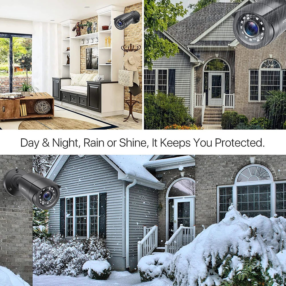 CAMERA 1080P 4-in-1 CCTV Camera Bullet 3000TVL Home Security Night Vision Outdoor