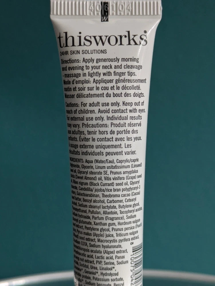 This Works Mini Perfect Neck & Cleavage Serum 20ml New Foil-Sealed LIFTS & FIRMS