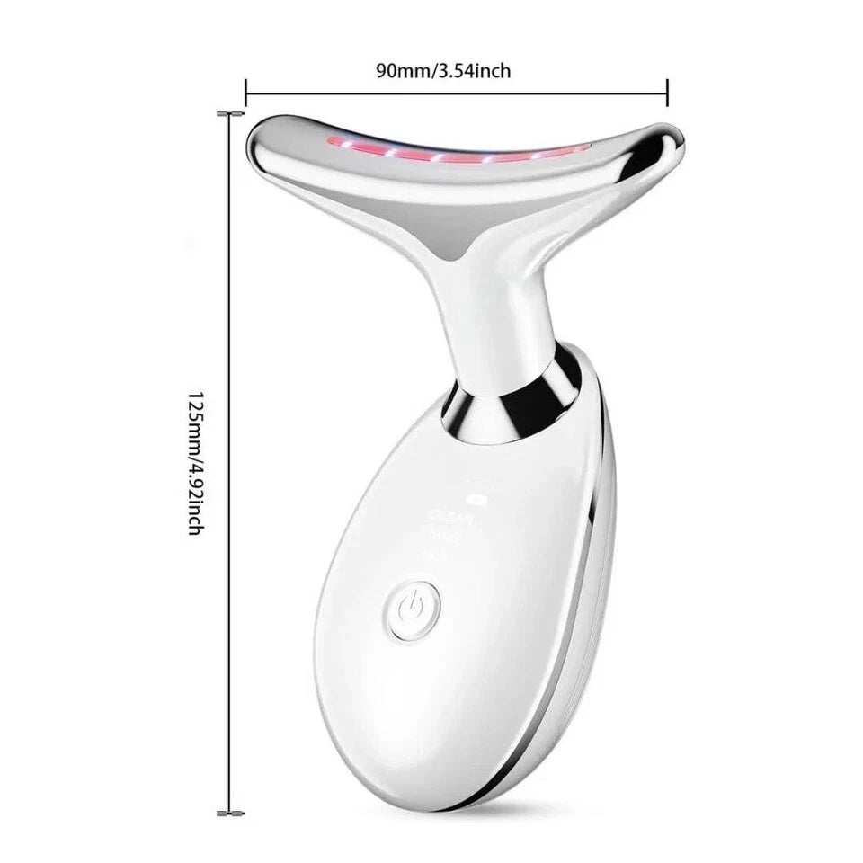 7 Colours Neck Face Lifting Massager Skin Tighten Device LED Anti Beauty Wrinkle